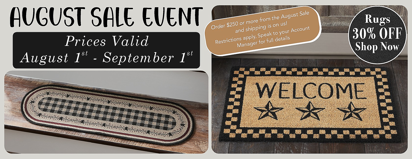 August Sale Event